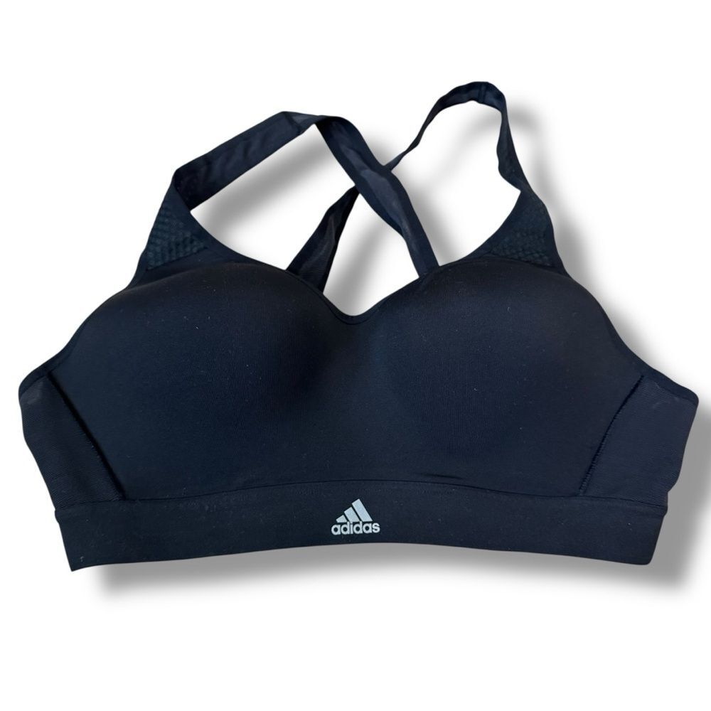 Adidas Black Support Sports Bra S/M Training Yoga Workout Gym Activewear
